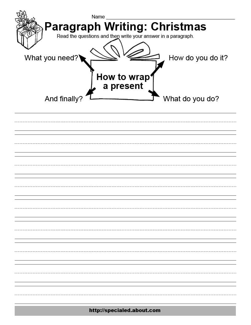 Christmas Writing Activities throughout Christmas Writing Worksheet