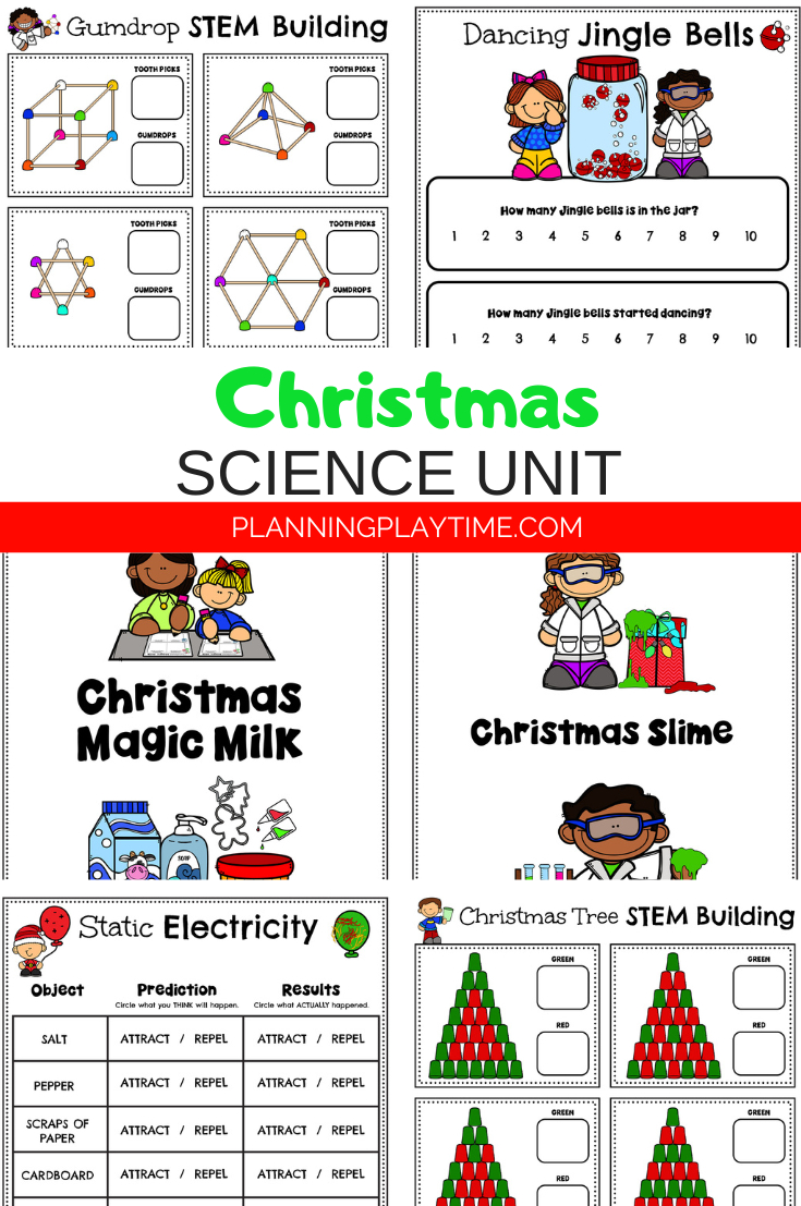 Christms Science Experiments For Kids - Planning Playtime intended for Christmas Science Worksheets Free