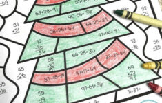 Colornumber Christmas Mystery Pictures: Double Digit Addition with regard to Christmas Mystery Picture Math Worksheets