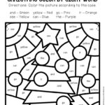 Colorsight Word Christmas Preschool Worksheets Regarding Color By Letter Christmas Worksheets