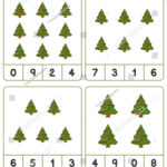 Counting Game How Many Christmas Tree Stock Vector (Royalty Free Inside Christmas Tree Counting Worksheet