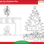 Decorate The Christmas Tree Worksheet   Color   Super Simple In Christmas Tree Decoration Worksheet