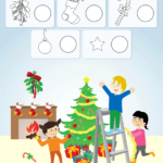 Decorate The Christmas Tree Worksheet   Count & Color   Super Simple Inside Christmas Tree Decoration Worksheet