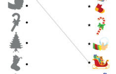 Decorate The Christmas Tree Worksheet - Match - Super Simple throughout Christmas Matching Worksheet