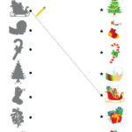 Decorate The Christmas Tree Worksheet   Match   Super Simple With Regard To Christmas Matching Worksheets Printables