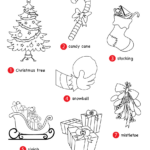 Decorate The Christmas Tree Worksheet   Vocabulary Coloring Throughout Christmas Worksheets Coloring