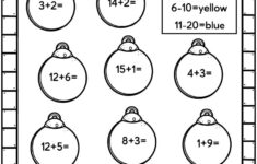 Easy Christmas Math Worksheets - Free! - Kids Activity Zone with Christmas Math Addition Worksheets