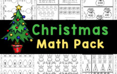 🎄 Free Christmas Math Worksheets For Kindergarten throughout Christmas Themed Math Worksheets For Kindergarten