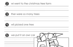 Free Christmas Fix The Sentence for Christmas Punctuation Worksheets