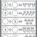 Free Christmas Math Worksheets For Kindergarten   Eduflakes Pertaining To Christmas Math Addition Worksheets