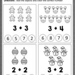 Free Christmas Math Worksheets For Kindergarten   Eduflakes Throughout Christmas Theme Math Worksheets