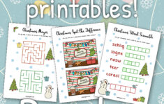 Free Christmas Printables – Puzzles | Mama Geek within Christmas Puzzles Worksheets