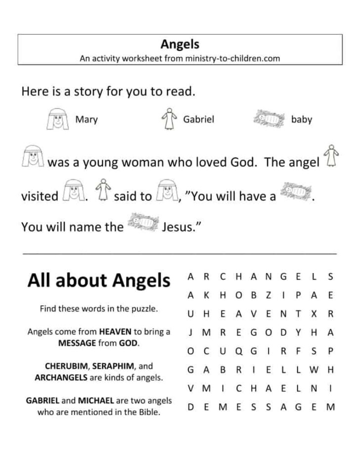 Christmas Story Printable Worksheets