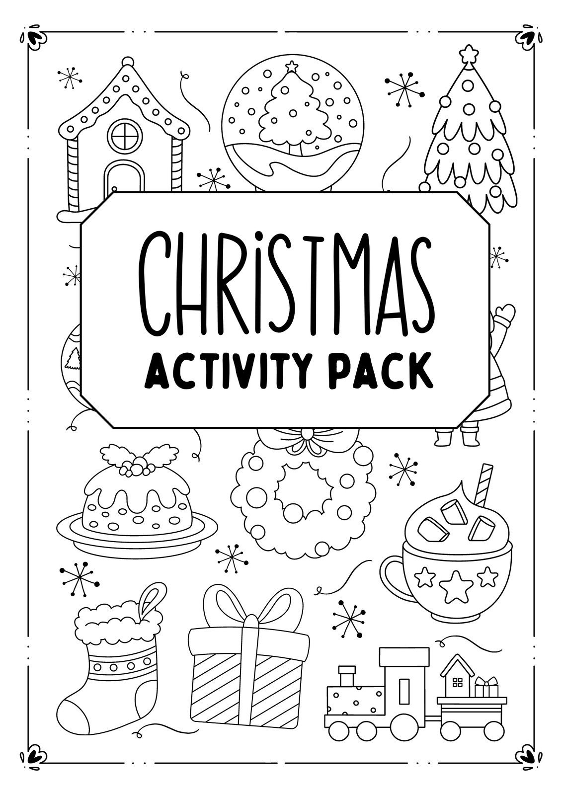 Free, Editable Christmas Worksheet Templates | Canva for Christmas Worksheet Fun