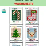 Free English & Chinese Christmas Printables (6 Mystery Pictures Regarding Christmas Mystery Worksheets