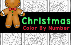 Free Printable Christmas Colornumber Worksheets with Color By Number Christmas Worksheets Math