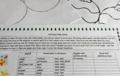 Fun With French: Christmas Simile Poem pertaining to Christmas Similes Worksheet