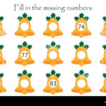 Game With Christmas Bells For Children, Fill In The Missing Pertaining To Christmas Missing Number Worksheets