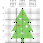 Graphing Christmas Coordinates Math Art Activity   Our Family Code Throughout Christmas Tree Geometry Worksheet Answers