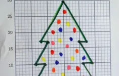 Graphing Christmas Coordinates Math Art Activity - Our Family Code with Christmas Tree Geometry Worksheet Answers