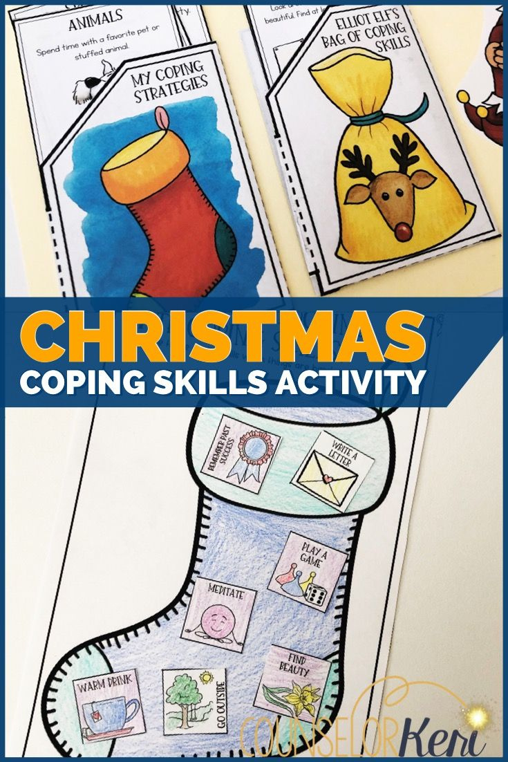 Holiday Coping Skills Activity: Coping Skills Craft For Christmas intended for Coping Skills Christmas Counseling Worksheets Free