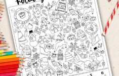 Holiday Look + Find | Find The Hidden Christmas Objects Printable intended for Christmas Search And Find Worksheets