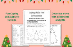 Holiday Print Coping Skills Worksheet Coping Skills Tree Printable throughout Christmas Tree Guidance Worksheet