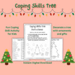 Holiday Print Coping Skills Worksheet Coping Skills Tree Printable Within Coping Skills Christmas Counseling Worksheets Free