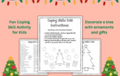 Holiday Print Coping Skills Worksheet Coping Skills Tree Printable within Coping Skills Christmas Counseling Worksheets Free