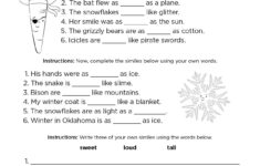 Holiday &amp; Seasonal Resources | Shape Your Future Oklahoma inside Christmas Similes Worksheet