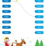 Jingle Bells Worksheet   Match The Rhyming Words   Super Simple For Christmas Rhyming Worksheet