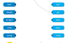 Jingle Bells Worksheet - Match The Rhyming Words - Super Simple regarding Christmas Rhyming Worksheets