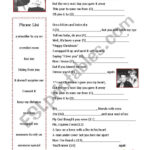 Last Christmaswham   Esl Worksheetpandabear Regarding Christmas Songs Worksheets Printables