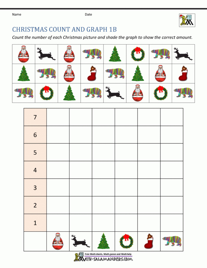 Christmas Worksheet 1st Grade