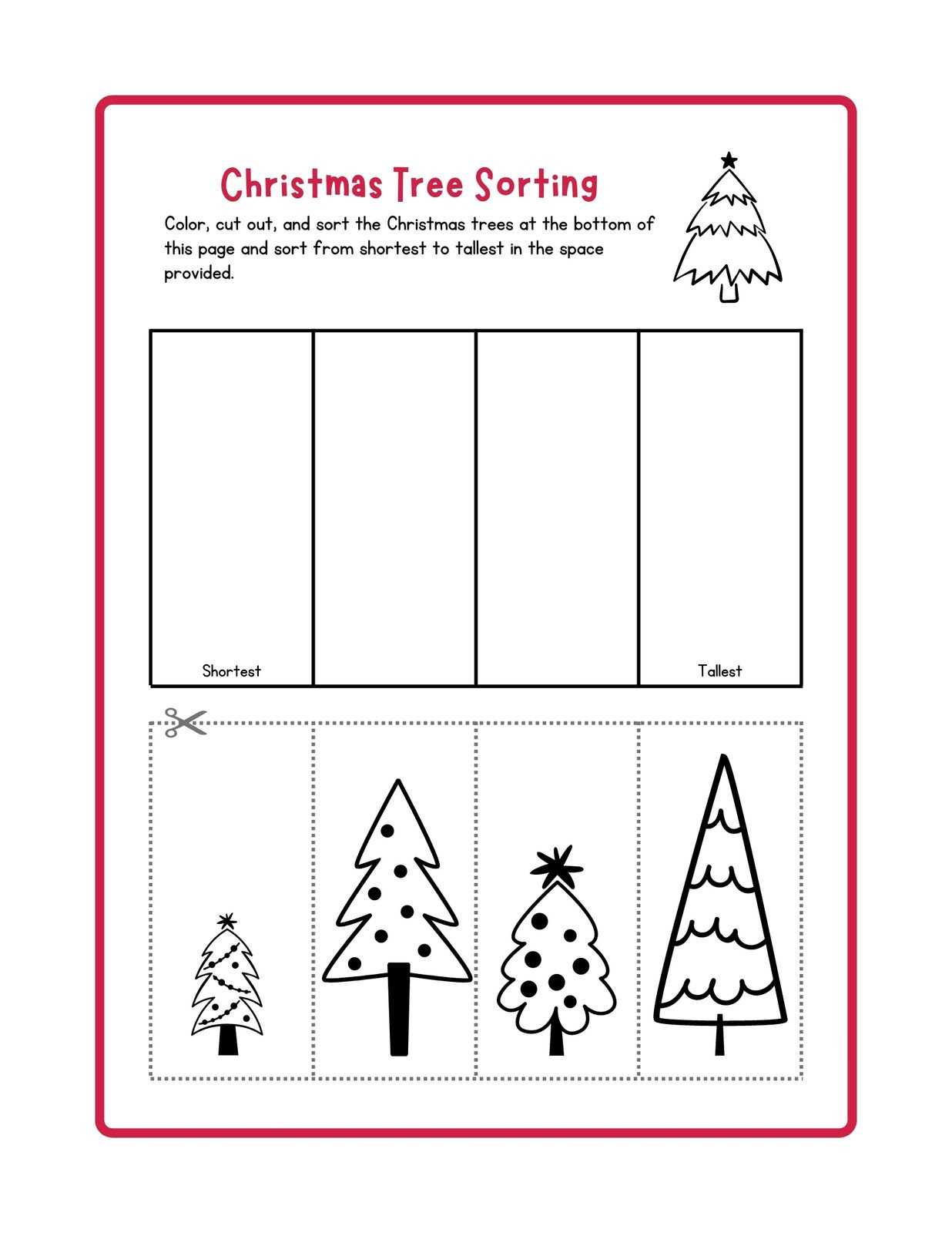 Page 6 - Free, Editable Christmas Worksheet Templates | Canva with Christmas Sorting Worksheet