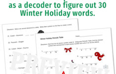 Periodic Table Holiday Christmas Science Worksheet - Flying Colors throughout Christmas Science Worksheet
