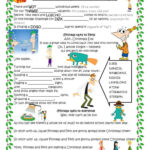 Phineas And Ferb'S Christmas Vacatio…: English Esl Worksheets Pdf With Christmas Vacation Worksheet