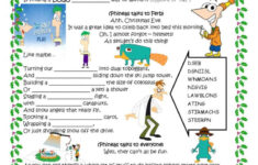 Phineas And Ferb'S Christmas Vacatio…: English Esl Worksheets Pdf with Christmas Vacation Worksheet