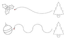 Pin Page intended for Christmas Tracing Worksheet