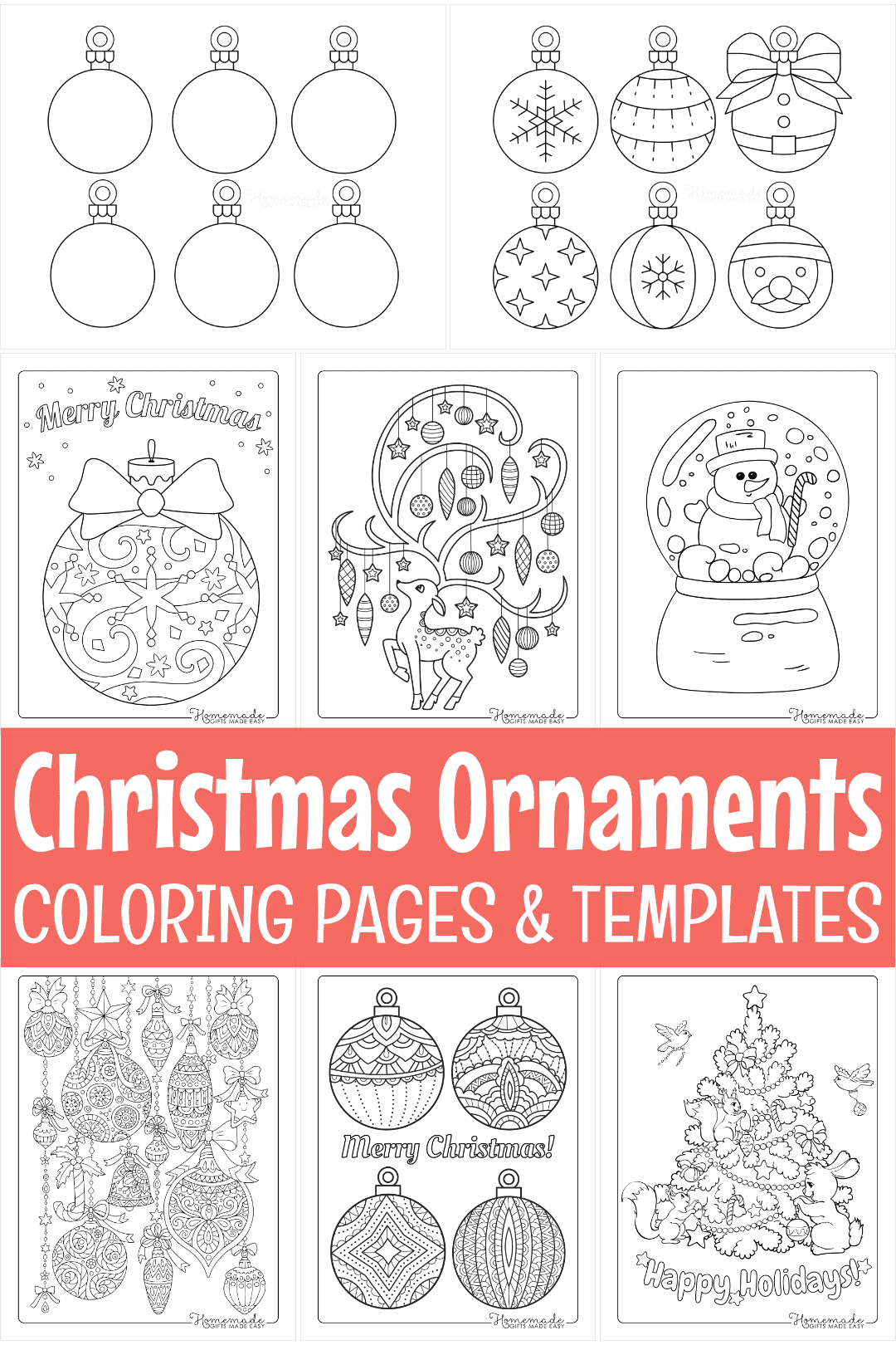 Printable Christmas Ornaments, Coloring Pages, &amp;amp; Blank Templates pertaining to Christmas Ornament Worksheet