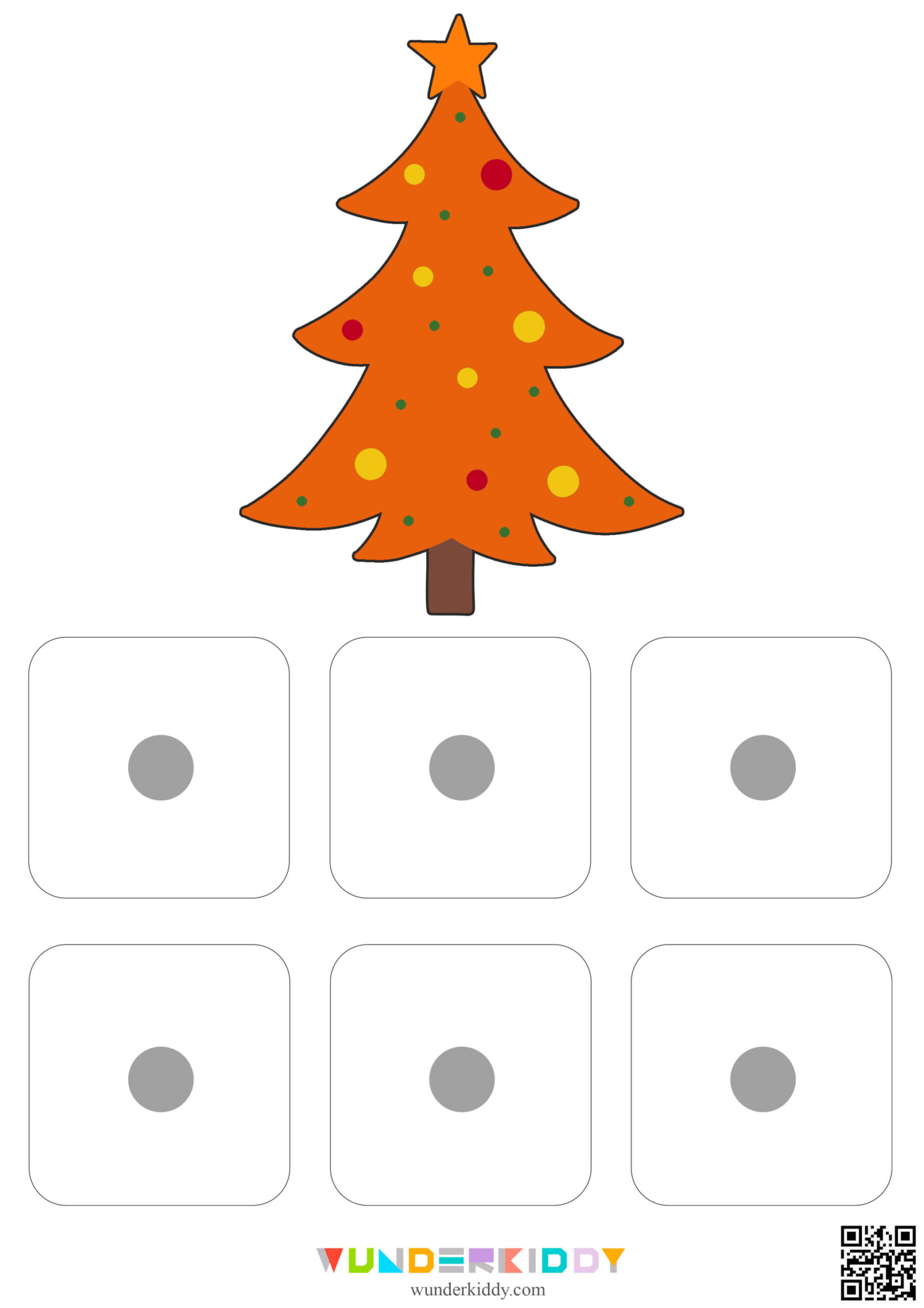 Printable Christmas Tree Color Sorting Preschool Activity in Christmas Sorting Worksheet