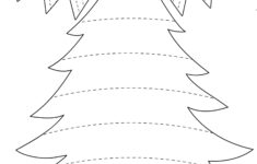 Printable Christmas Tree Pre-Writing Worksheets For Kindergarten throughout Christmas Tree Worksheets Kindergarten
