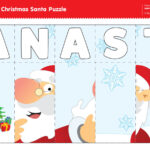 S A N T A Puzzle   Super Simple With Christmas Puzzle Worksheet