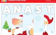 S-A-N-T-A Puzzle - Super Simple with Christmas Puzzle Worksheet