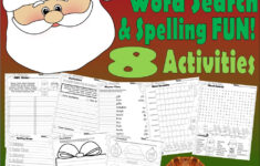 Santa Claus Christmas Word Search Spelling Rhyming Worksheets No throughout Christmas Rhyming Worksheets