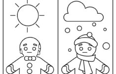 Set Of Gingerbread Man Opposites For Kids for Christmas Opposites Worksheet