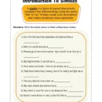 Simile Worksheets   Readingvine Inside Christmas Similes Worksheet