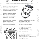 Sleeping Santa – Kenn Nesbitt'S Poetry4Kids Inside Christmas Poetry Worksheets