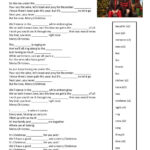 Song:  Merry Christmas Ed Sheeran & Elton John Worksheet With Regard To Christmas Song Worksheet With Pictures