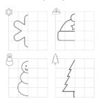 Symmetry Drawing   Winter Worksheets | Planerium For Christmas Symmetry Worksheets Free